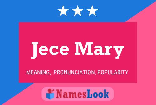 ملصق اسم Jece Mary