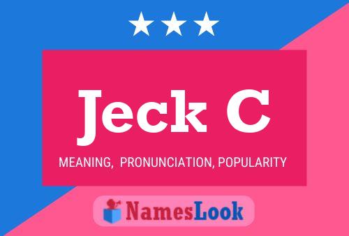 ملصق اسم Jeck C