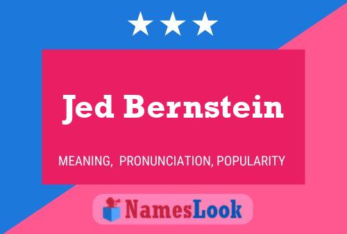 ملصق اسم Jed Bernstein