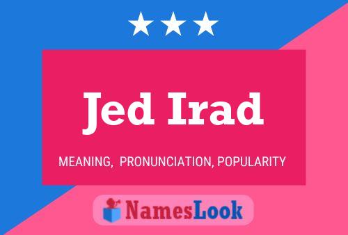 ملصق اسم Jed Irad