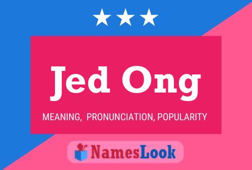 ملصق اسم Jed Ong