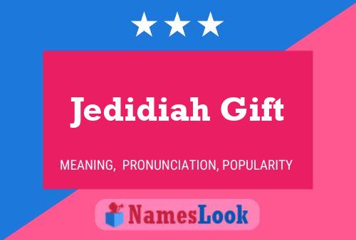 ملصق اسم Jedidiah Gift