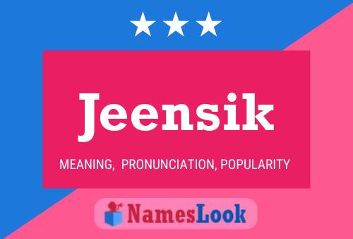 ملصق اسم Jeensik