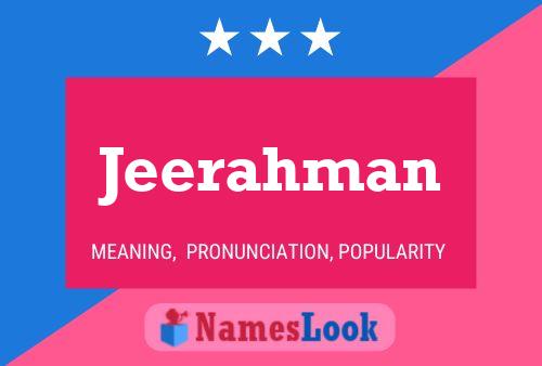 ملصق اسم Jeerahman