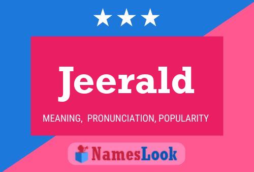 ملصق اسم Jeerald