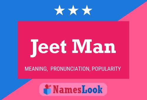 ملصق اسم Jeet Man