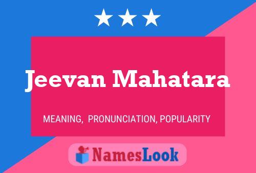 ملصق اسم Jeevan Mahatara