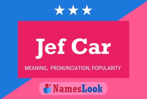 ملصق اسم Jef Car