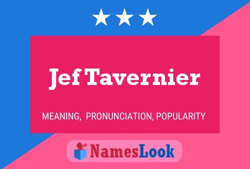 ملصق اسم Jef Tavernier