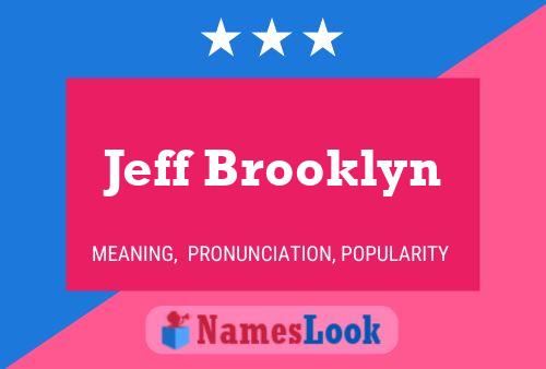 ملصق اسم Jeff Brooklyn