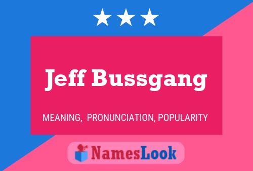 ملصق اسم Jeff Bussgang