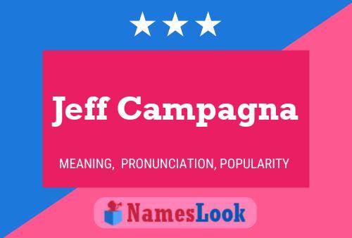 ملصق اسم Jeff Campagna