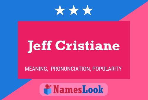 ملصق اسم Jeff Cristiane