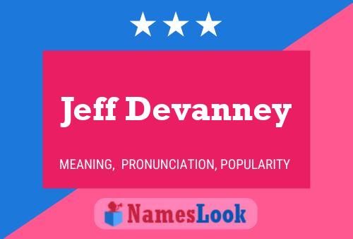 ملصق اسم Jeff Devanney