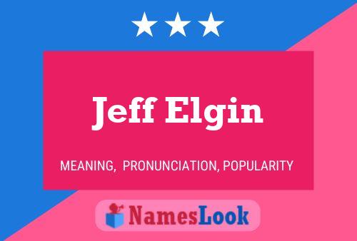 ملصق اسم Jeff Elgin