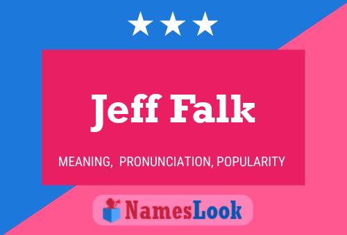 ملصق اسم Jeff Falk