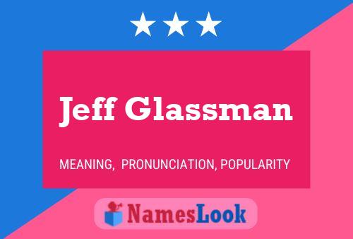 ملصق اسم Jeff Glassman