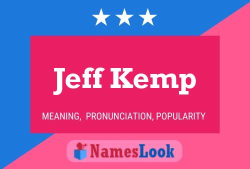 ملصق اسم Jeff Kemp