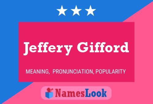 ملصق اسم Jeffery Gifford