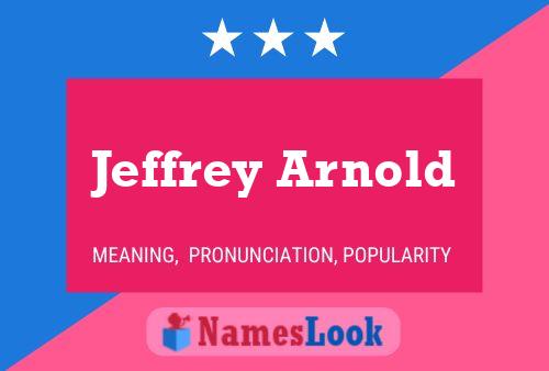 ملصق اسم Jeffrey Arnold