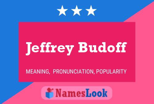 ملصق اسم Jeffrey Budoff