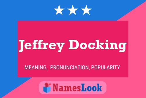 ملصق اسم Jeffrey Docking