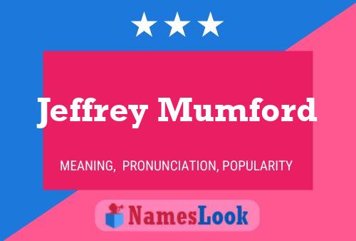 ملصق اسم Jeffrey Mumford