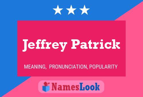 ملصق اسم Jeffrey Patrick