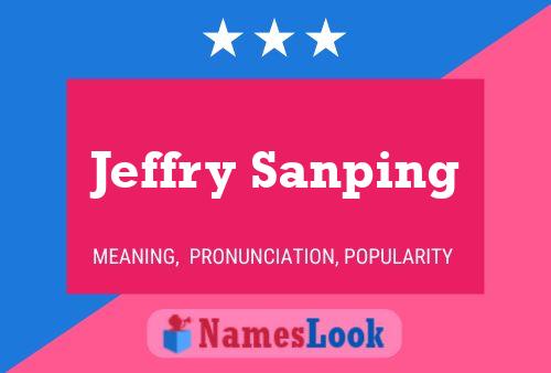 ملصق اسم Jeffry Sanping