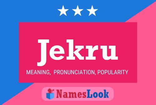 ملصق اسم Jekru