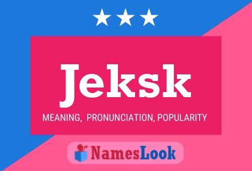 ملصق اسم Jeksk