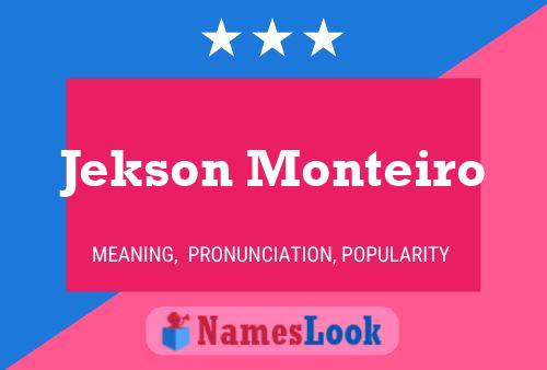 ملصق اسم Jekson Monteiro