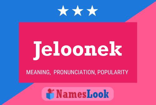 ملصق اسم Jeloonek