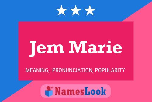 ملصق اسم Jem Marie