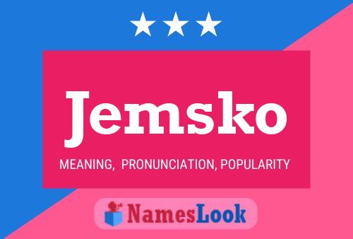 ملصق اسم Jemsko