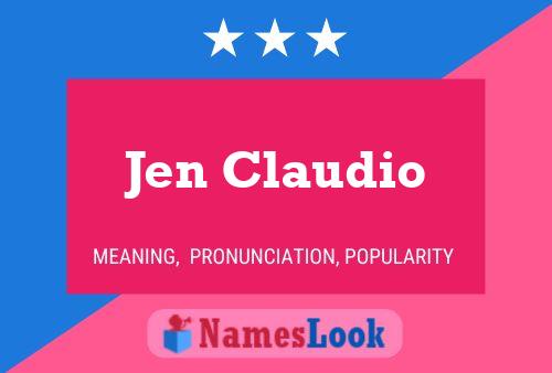 ملصق اسم Jen Claudio