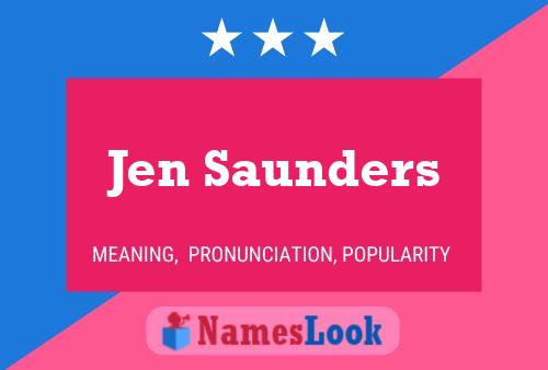 ملصق اسم Jen Saunders