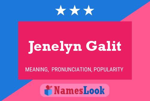 ملصق اسم Jenelyn Galit