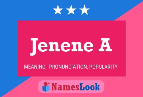 ملصق اسم Jenene A