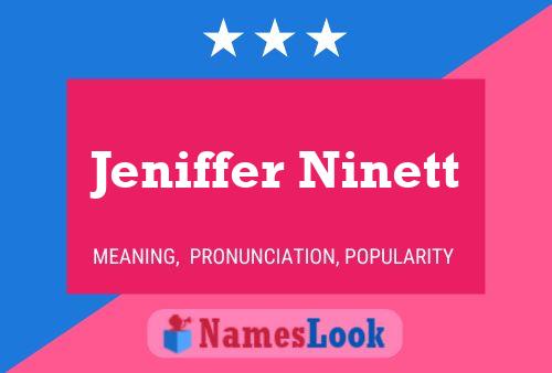 ملصق اسم Jeniffer Ninett