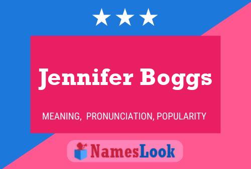 ملصق اسم Jennifer Boggs