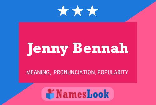 ملصق اسم Jenny Bennah