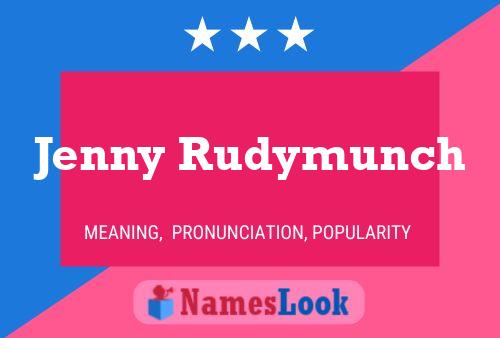 ملصق اسم Jenny Rudymunch