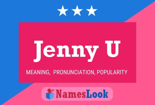 ملصق اسم Jenny U