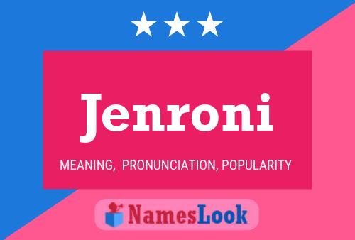 ملصق اسم Jenroni