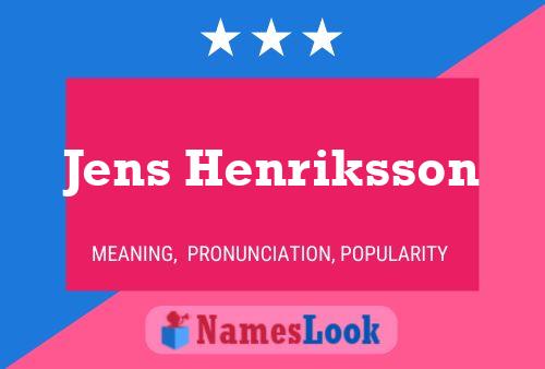 ملصق اسم Jens Henriksson