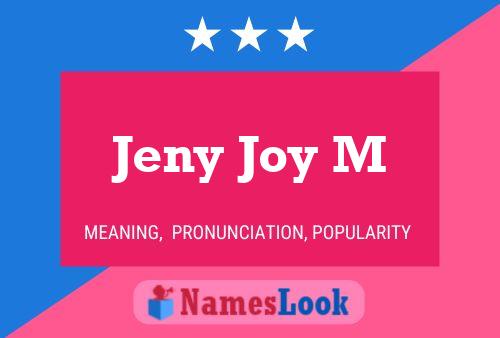 ملصق اسم Jeny Joy M