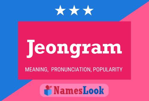 ملصق اسم Jeongram