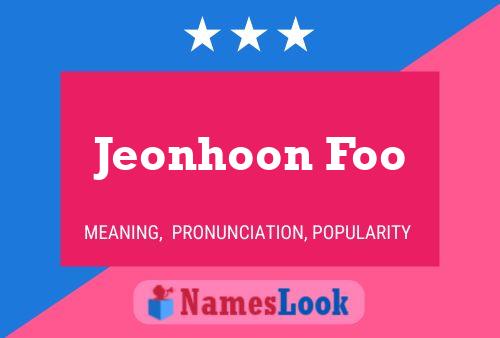 ملصق اسم Jeonhoon Foo