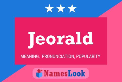 ملصق اسم Jeorald